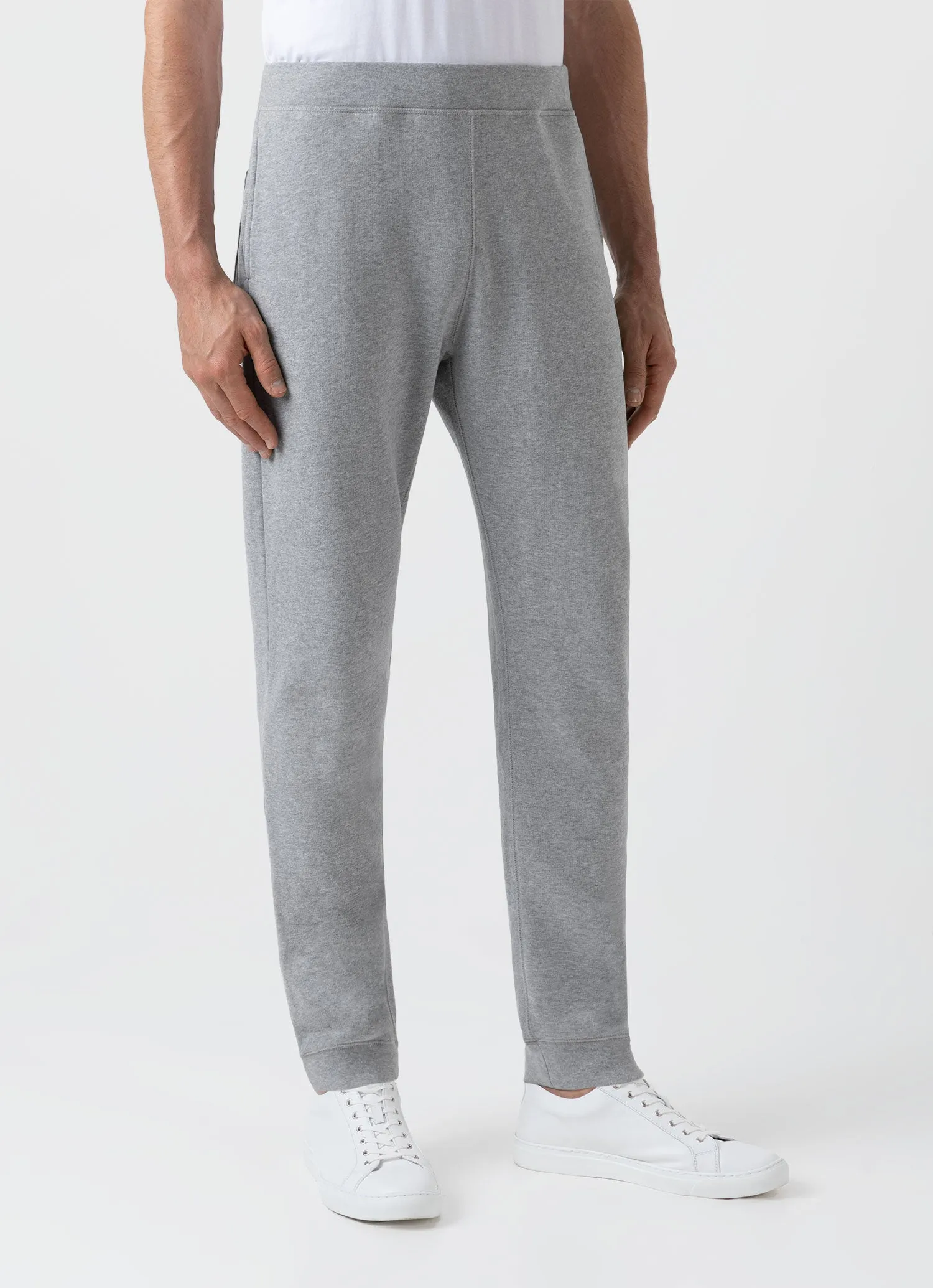 Men's Loopback Sweatpants in Grey Melange