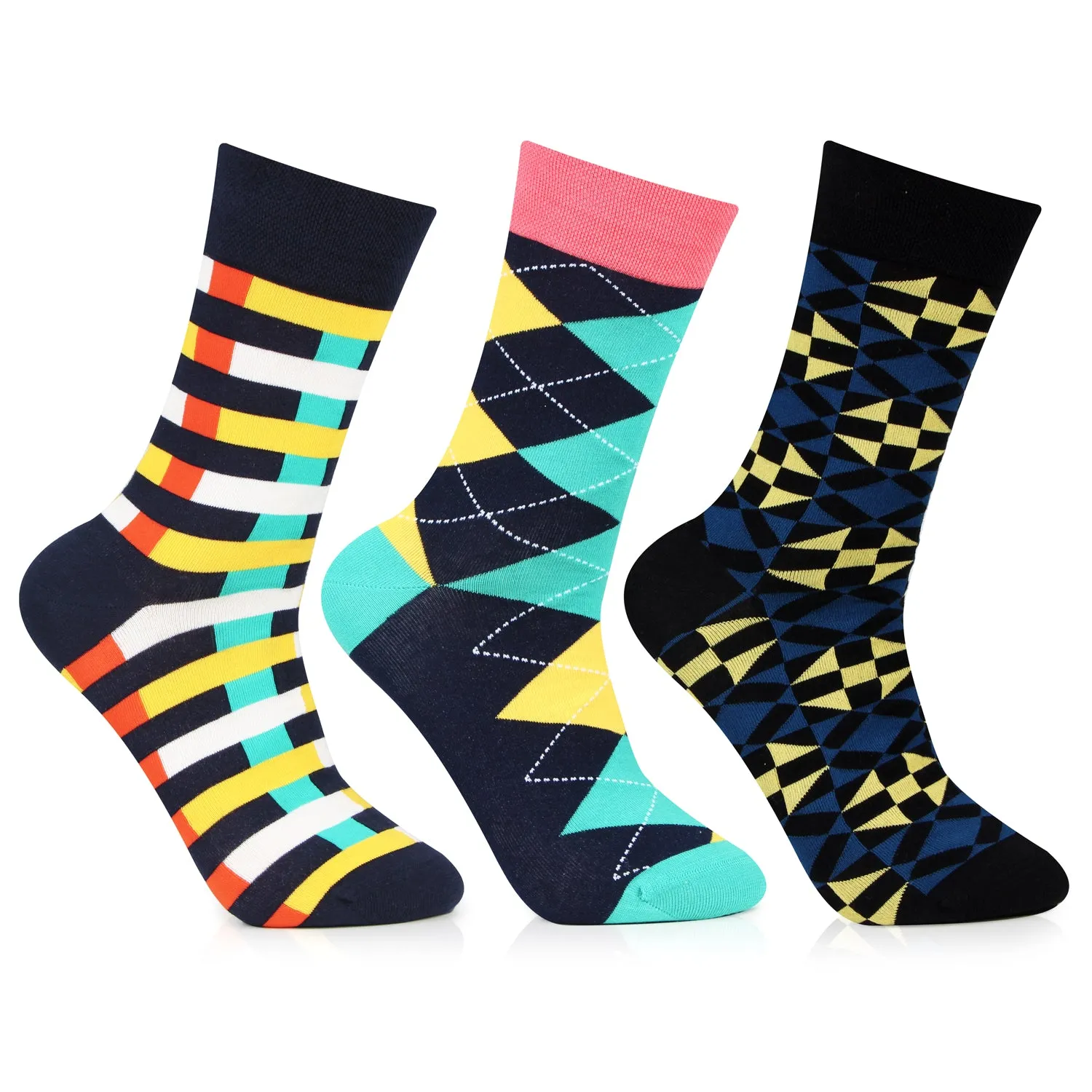 Men's Pattern Paradise Elite Socks - Pack of 3