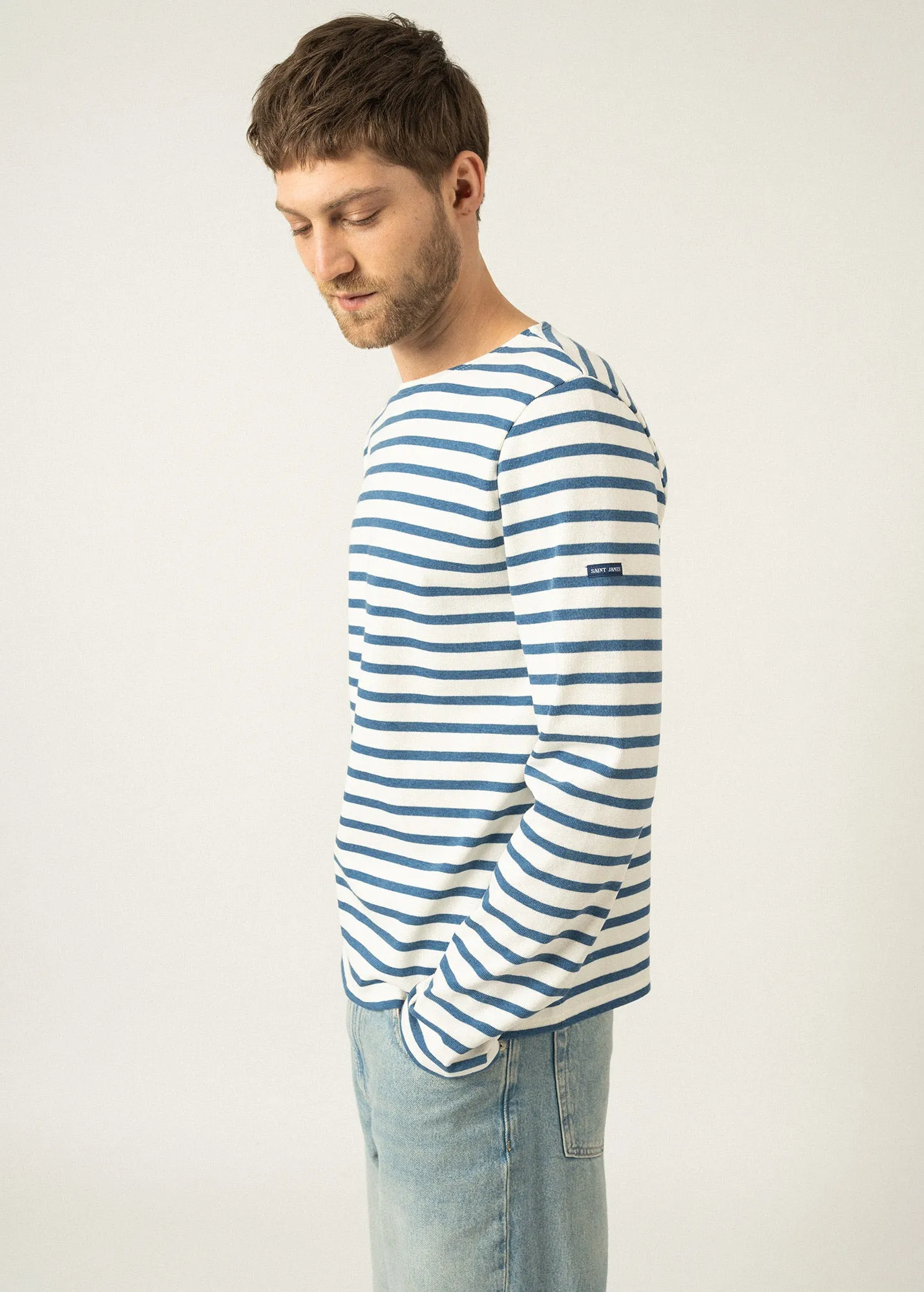 Meridien unisex striped sailor shirt - regular fit, in thick cotton (ECUME/COOPER JEAN)