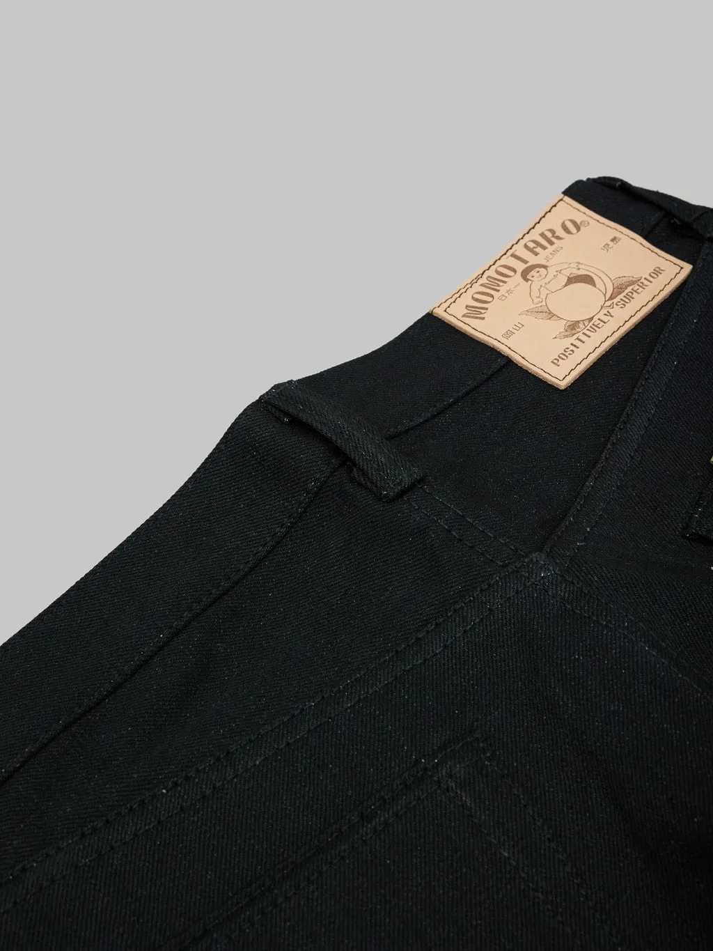 Momotaro 0605-B 15.7oz Black x Black Natural Tapered Jeans