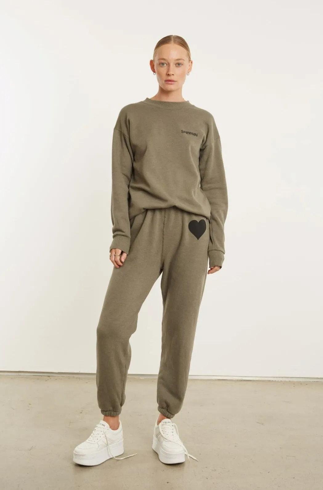 Moss Heart Sweatpants