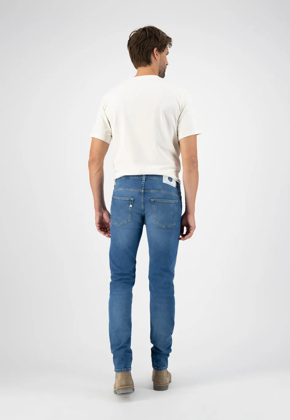 MUD JEANS Regular dunn pure blue men