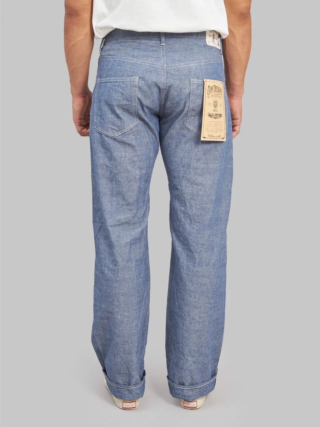 ONI Denim 022-CHSV 8.5oz Selvedge Chambray Relax Straight Jeans