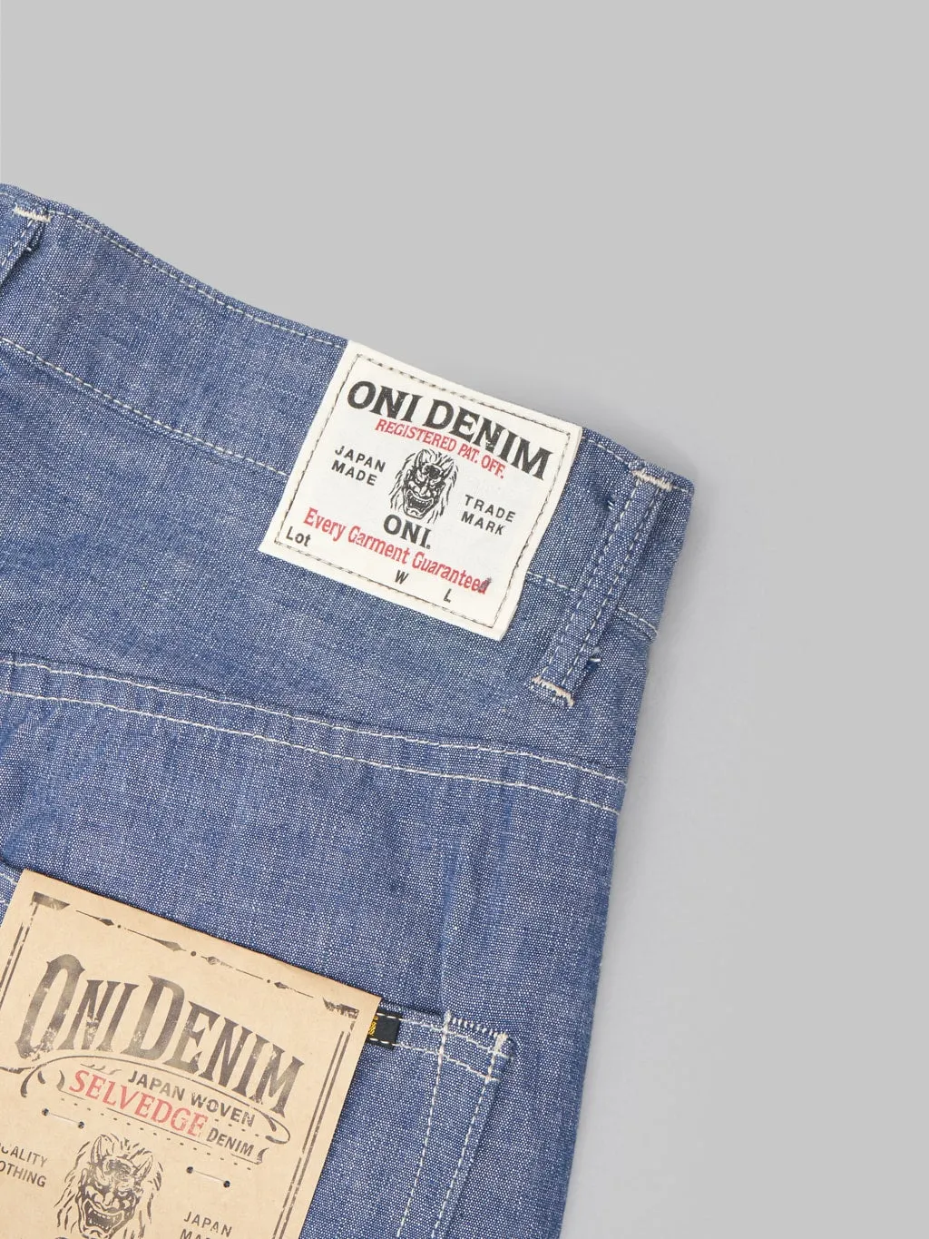 ONI Denim 022-CHSV 8.5oz Selvedge Chambray Relax Straight Jeans