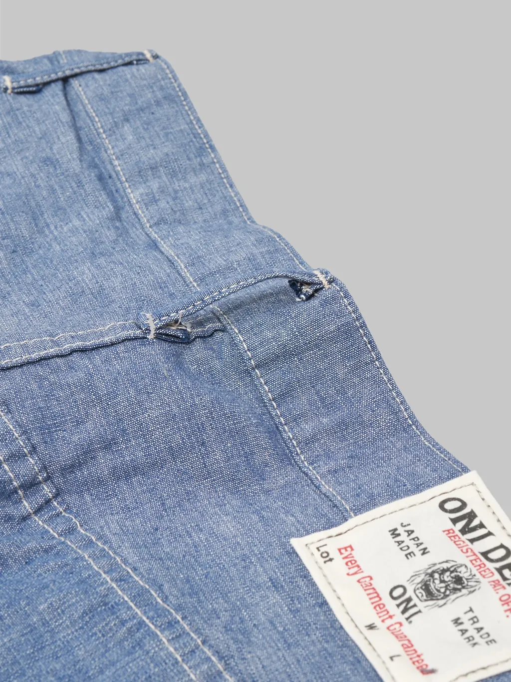 ONI Denim 022-CHSV 8.5oz Selvedge Chambray Relax Straight Jeans