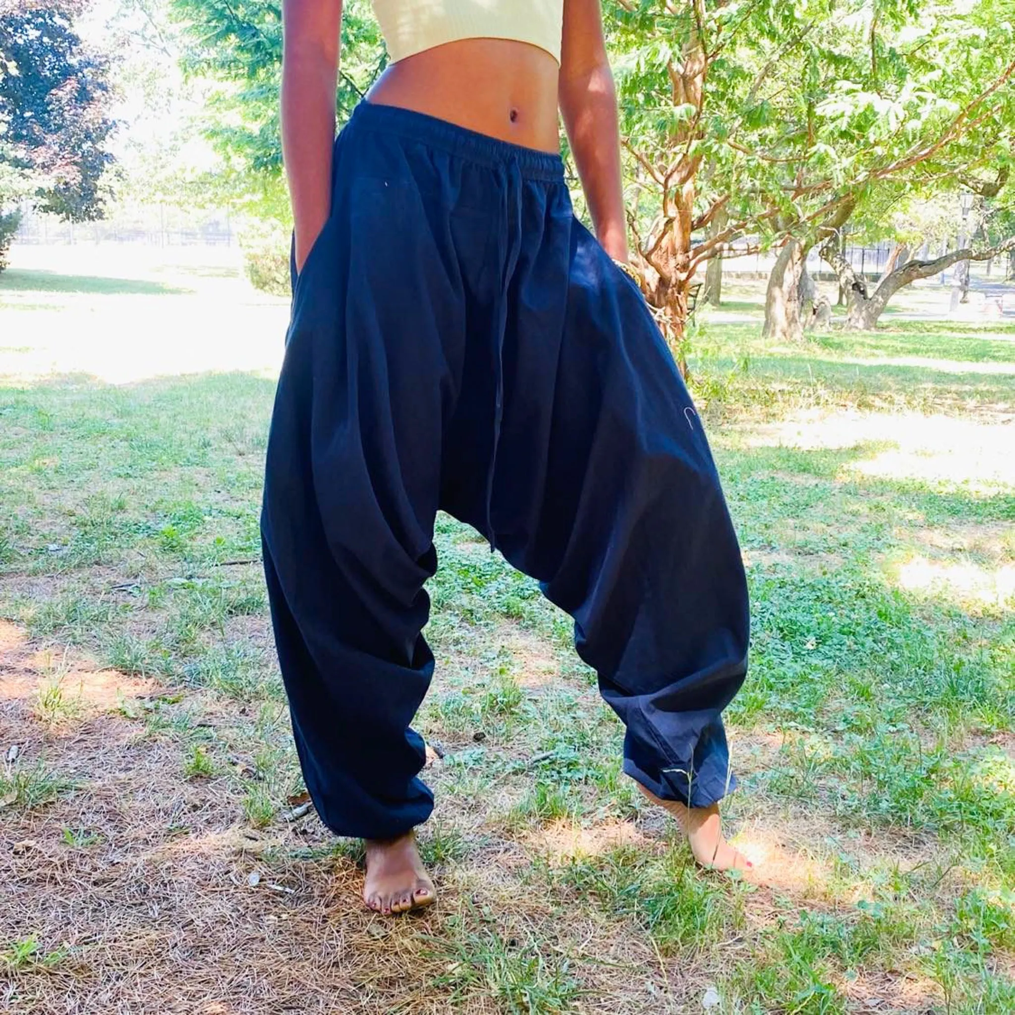 Organic Cotton Solid Color Unisex Pants