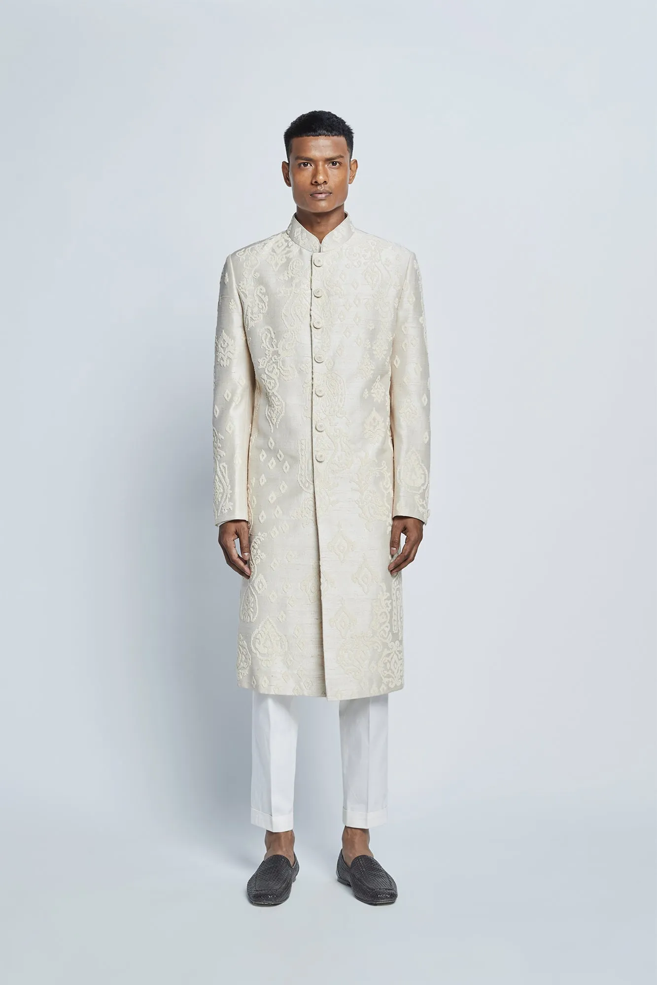 Pearl Embroidered Sherwani Set