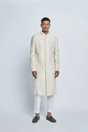 Pearl Embroidered Sherwani Set