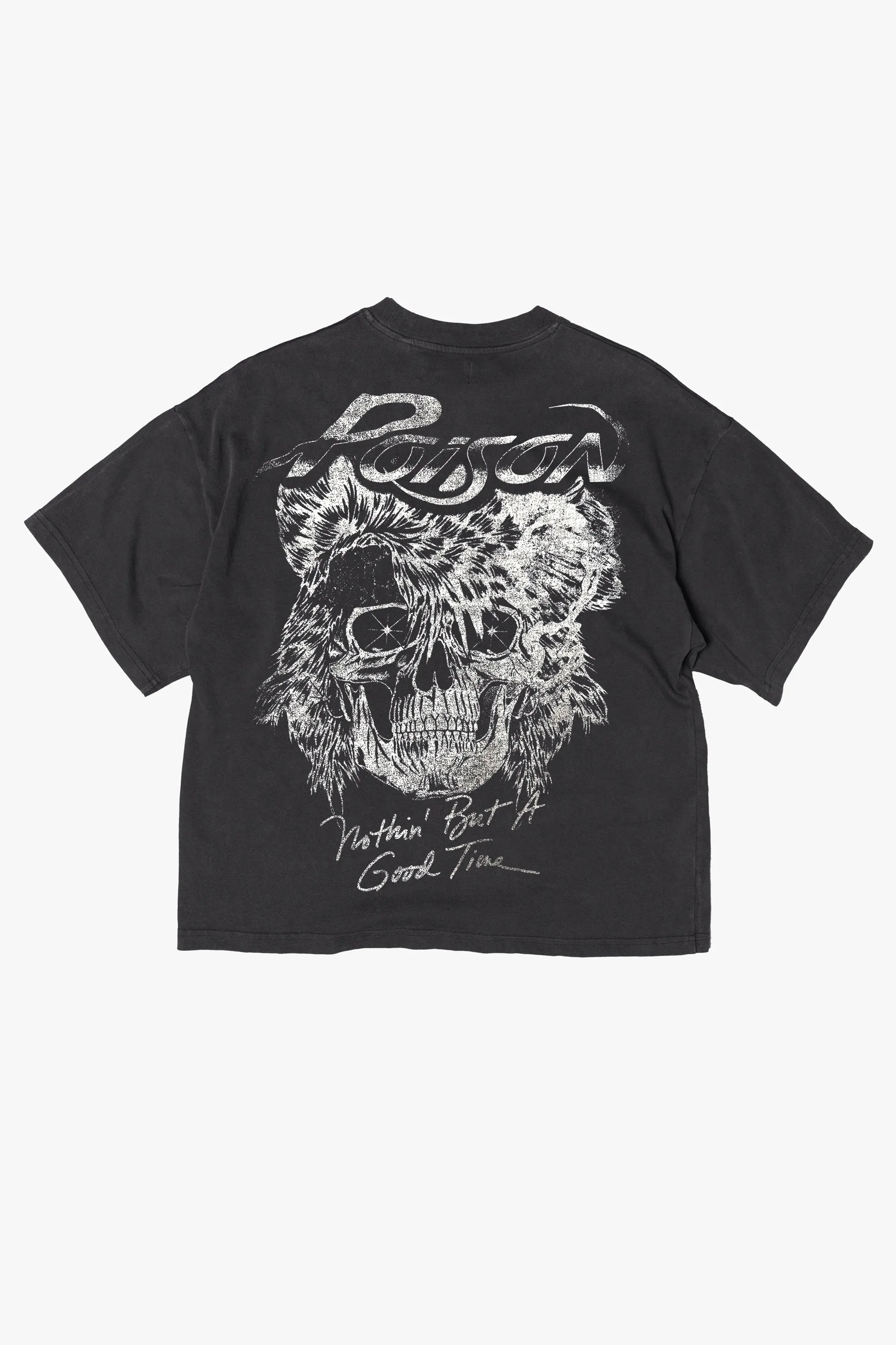 POISON MONO GLAM ROCKER OVERSIZED T-SHIRT