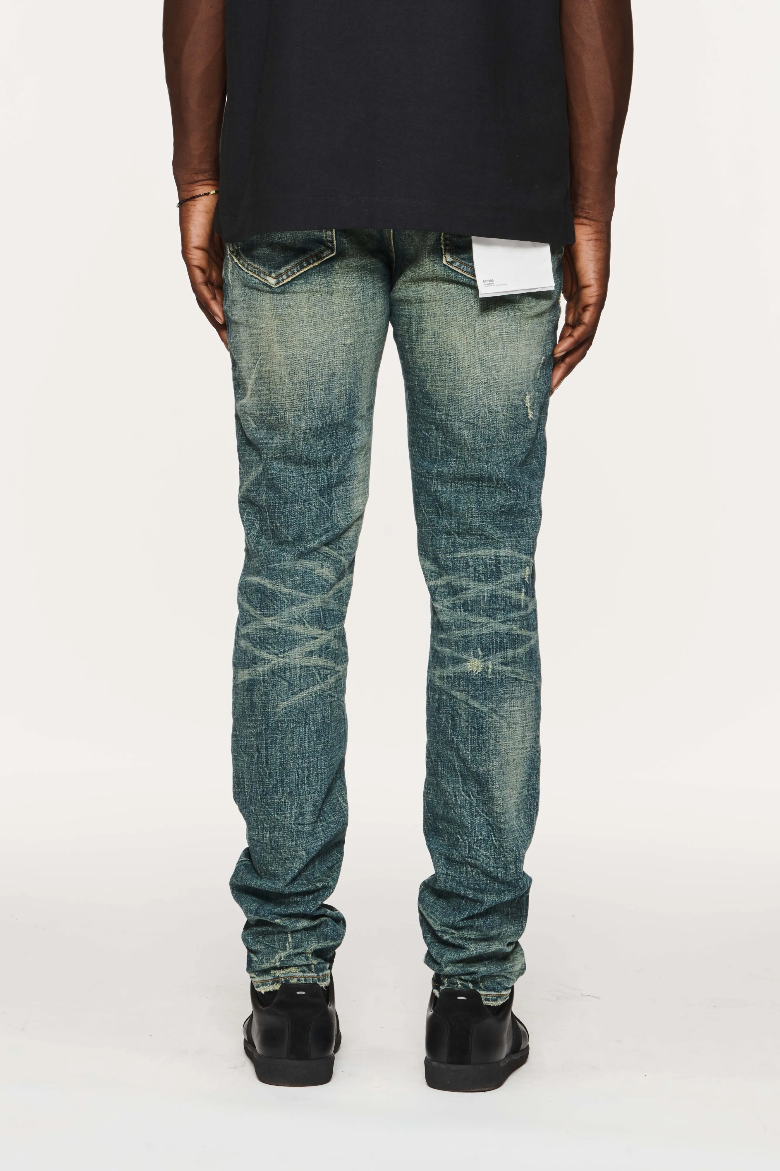 Purple Brand Marred Verdigris Jeans-Mid Indigo