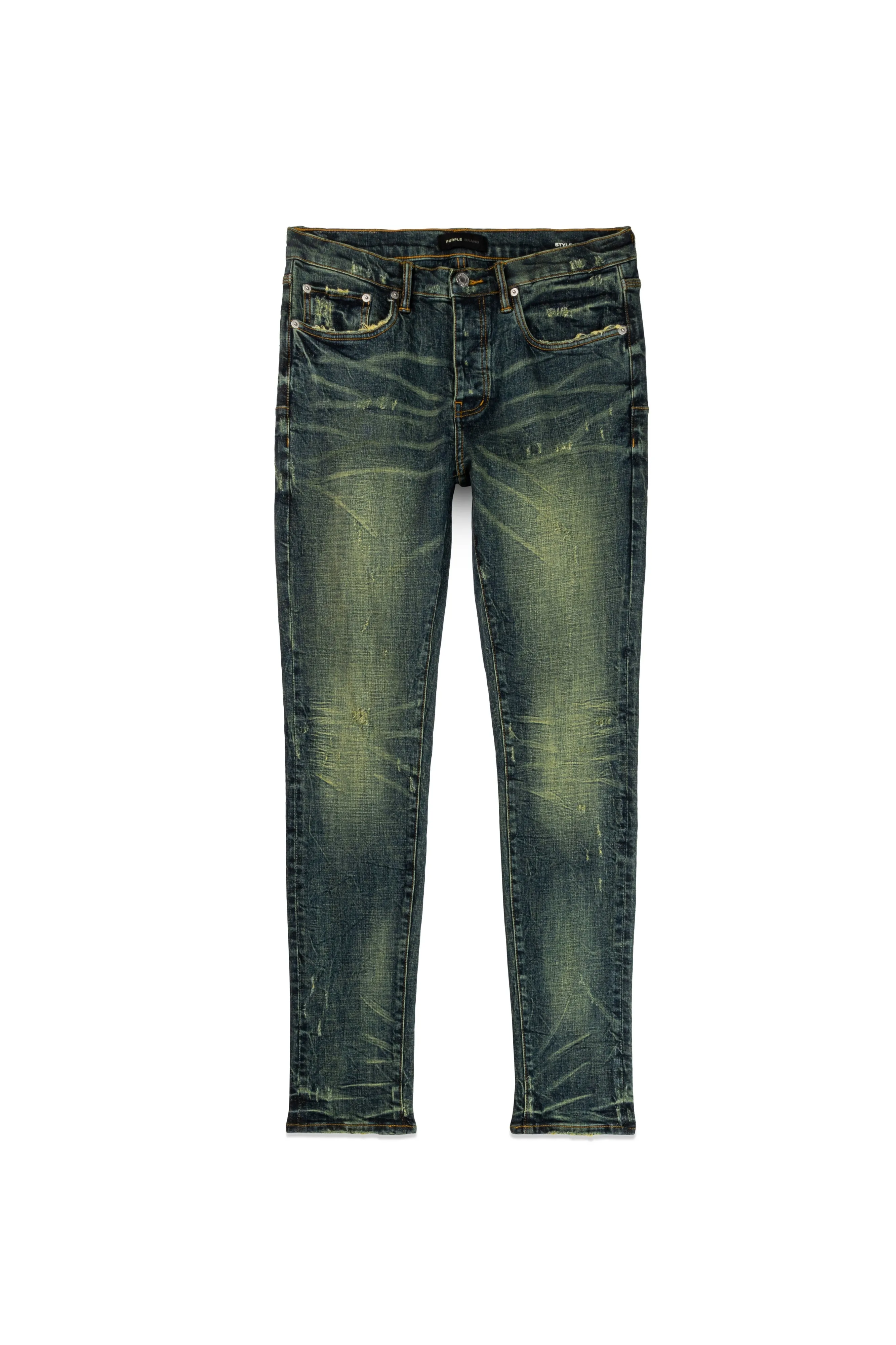 Purple Brand Marred Verdigris Jeans-Mid Indigo