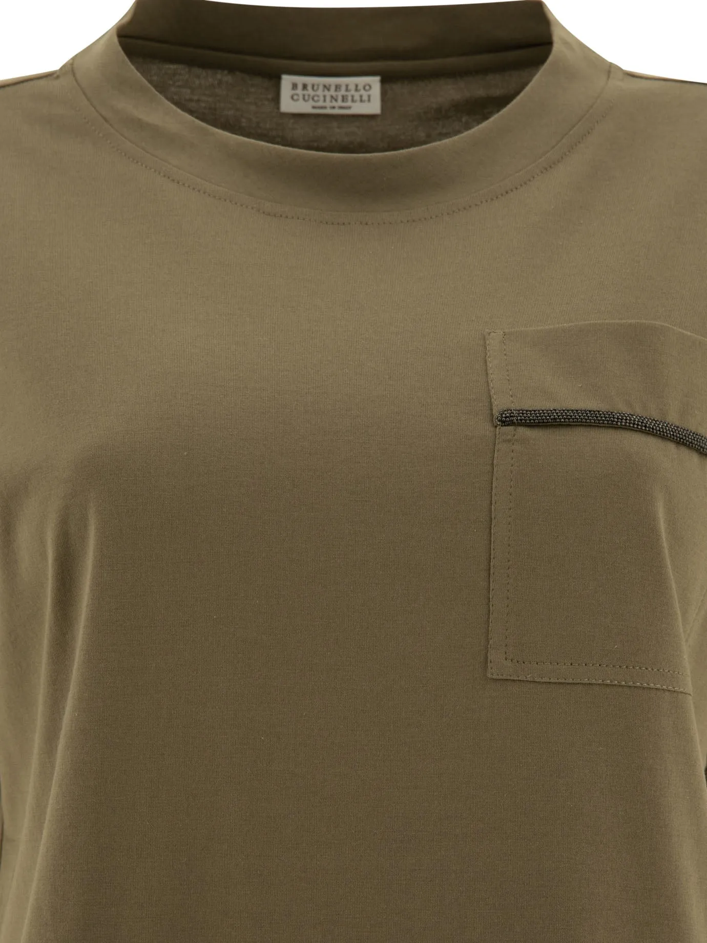 "SHINY POCKET DETAIL" T-SHIRT