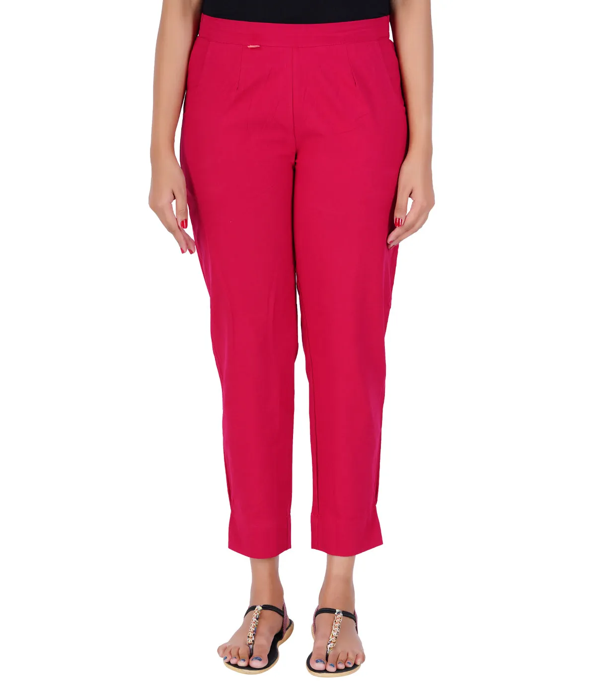 RANI PINK COTTON PANTS