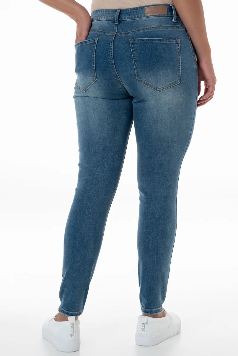 Rf12 Mid Rise Skinny Jeans _ 148280 _ Mid Wash