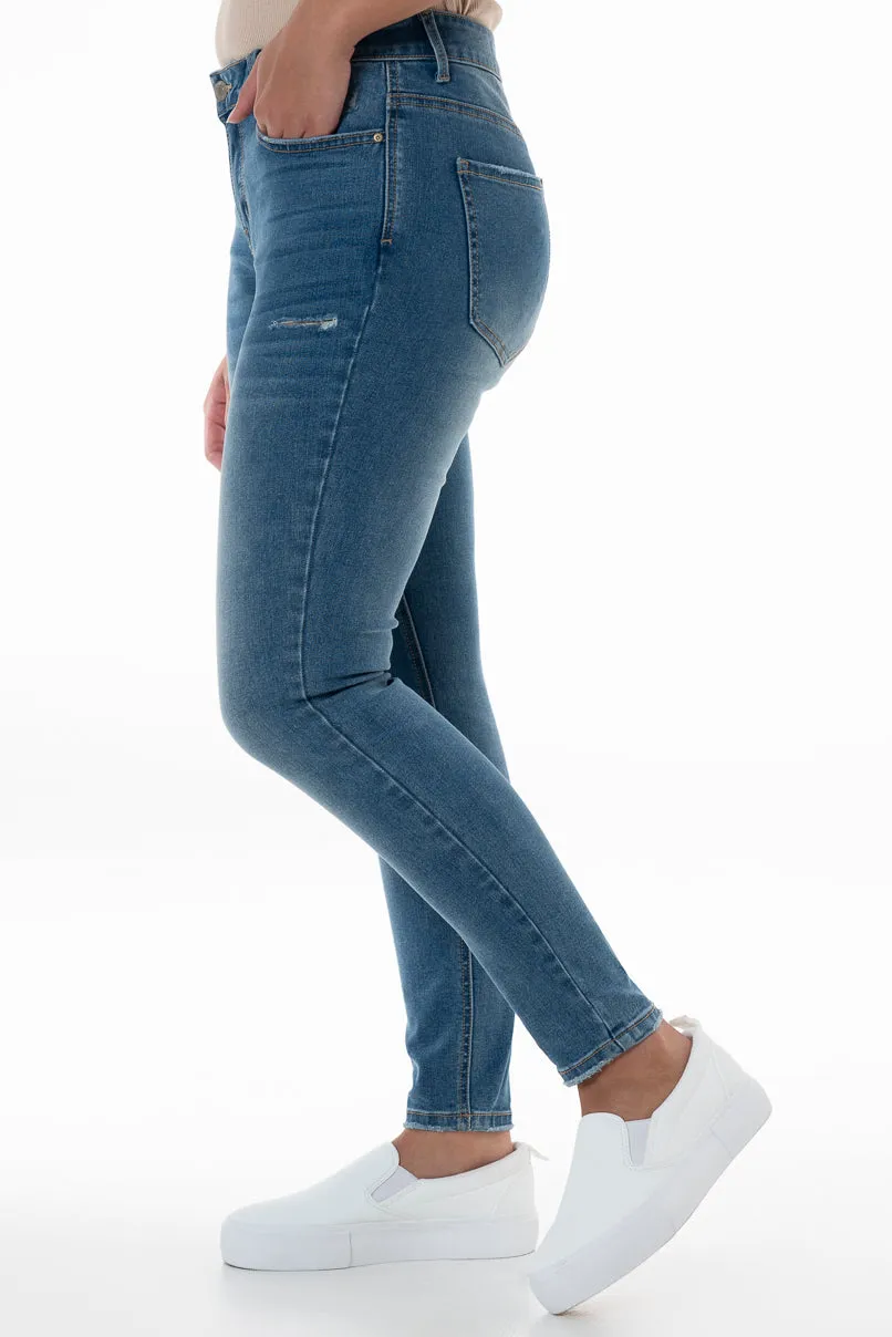 Rf12 Mid Rise Skinny Jeans _ 148280 _ Mid Wash