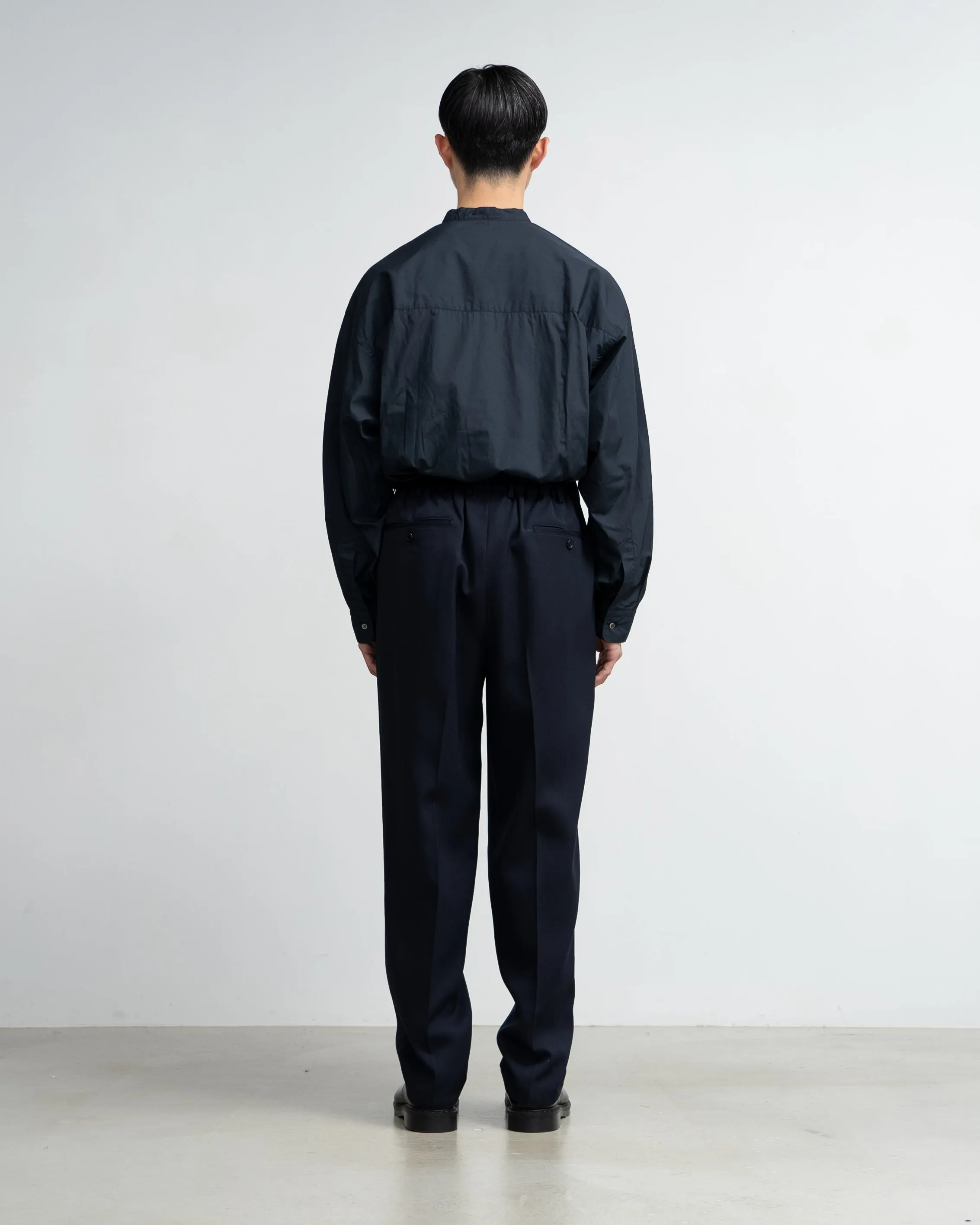 Scale Off Wool Tapered Trousers