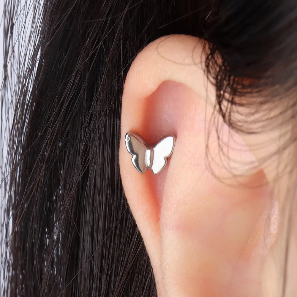 Simple Thick Butterfly Stud