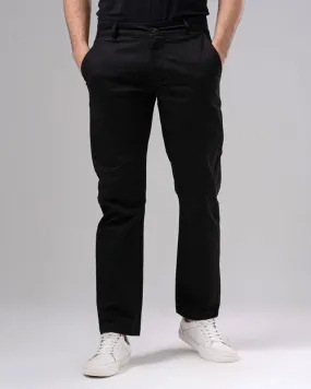 Slim Fit Chino Pants - BLACK