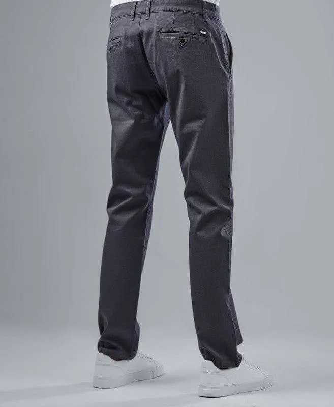 SLIM FIT CHINO TROUSERS  - GREY