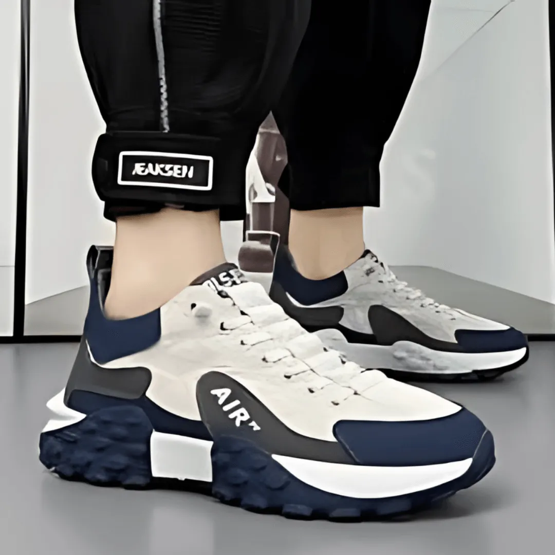 Stylish Comfort: Men's Thick Base Casual Sneakers"