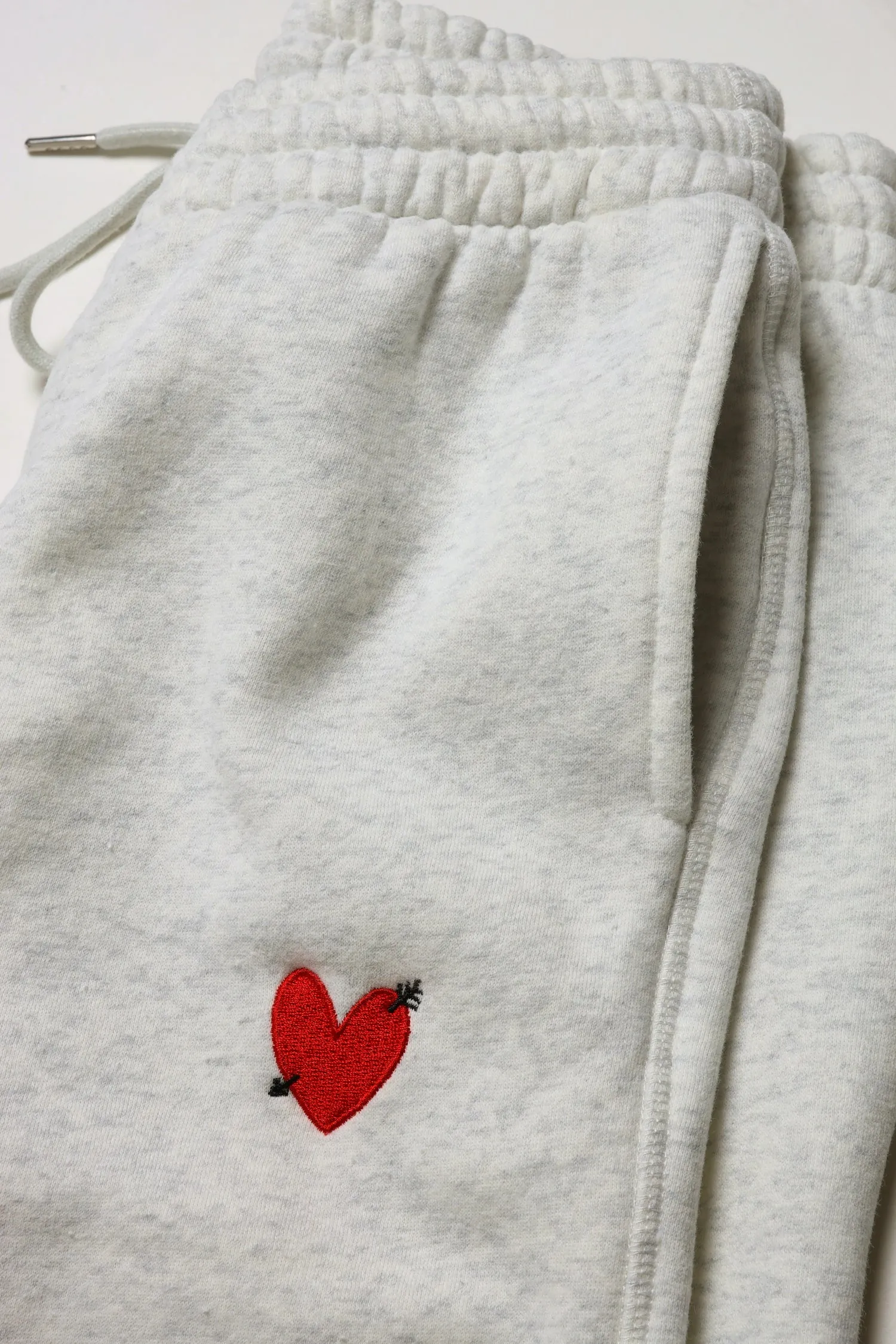 Sweatpants 'Heart' in Vintage Grey