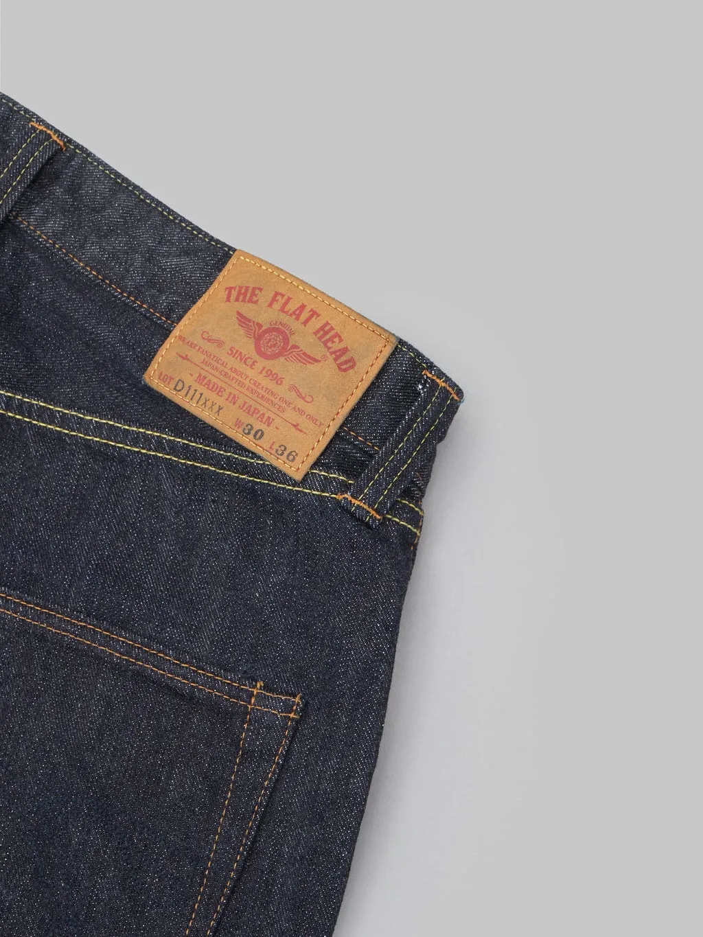 The Flat Head FN-D111 14.5oz Wide Straight Jeans