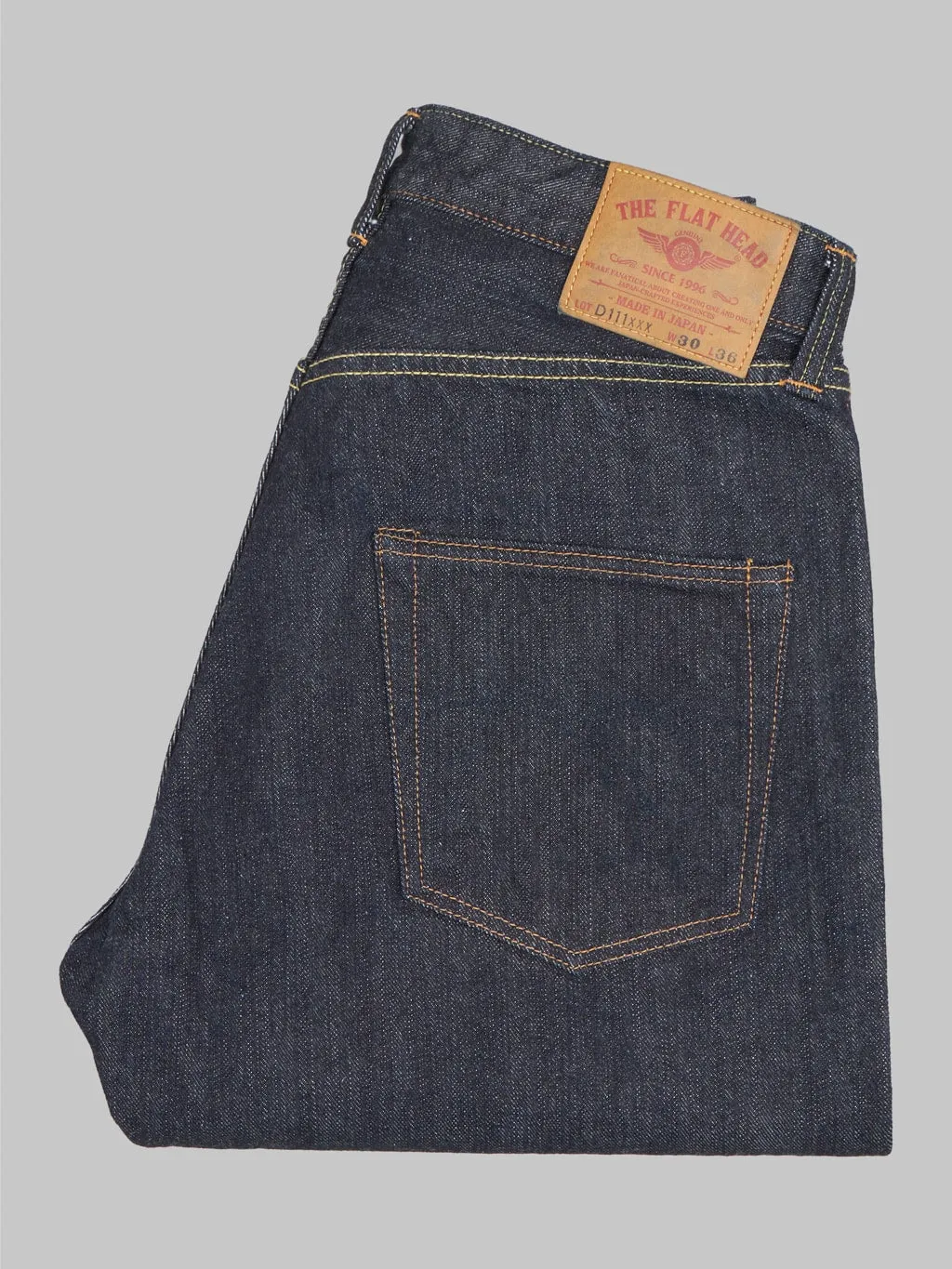 The Flat Head FN-D111 14.5oz Wide Straight Jeans