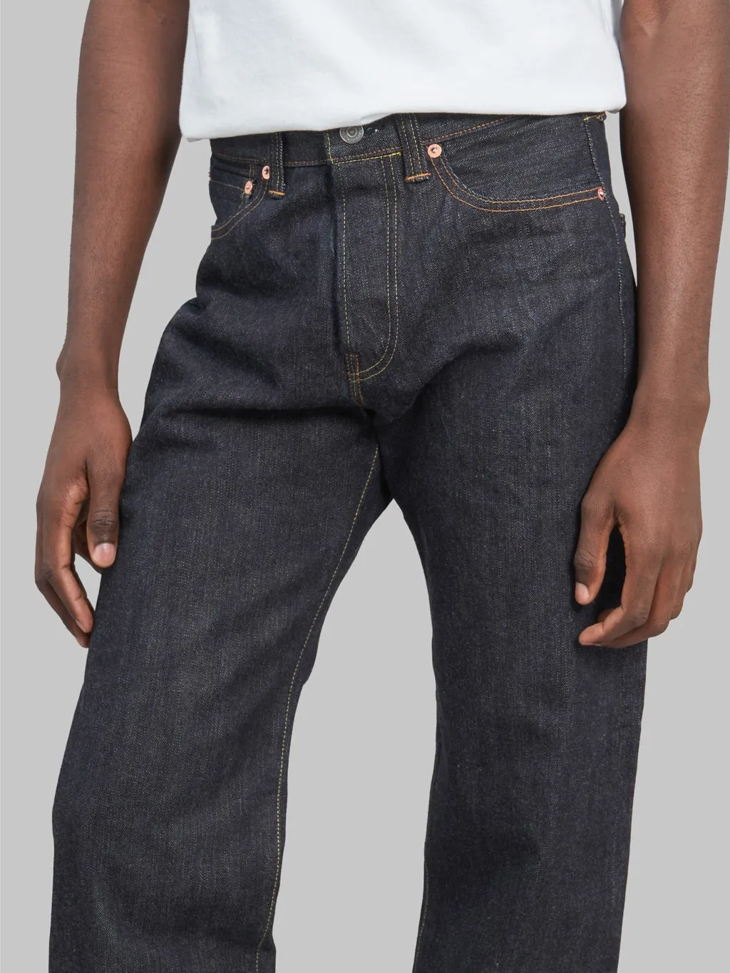 The Flat Head FN-D111 14.5oz Wide Straight Jeans