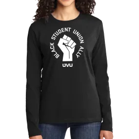 UVU Black Student Union Ally- Port & Company Long Sleeve Cotton Tee