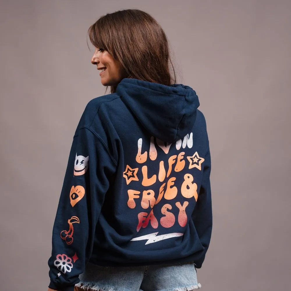 Women's Free & Easy Hoodie - Navy